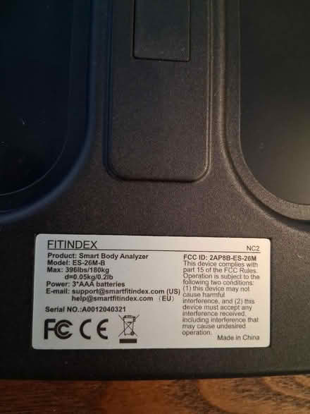 Photo of free Fitindex body scale (Lefferts Gardens) #2