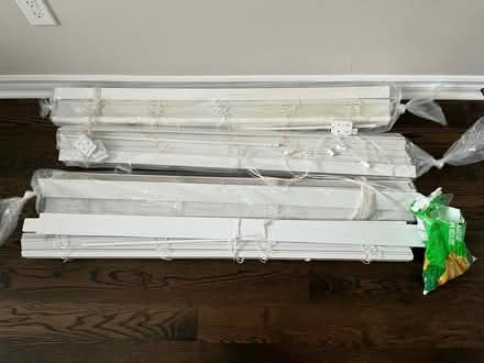 Photo of free 4 white Faux Wood blinds (Thornhill) #1