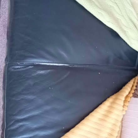 Photo of free Black leather sofa, good condition (Hildebrand Barracks HG3) #3