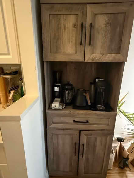 Photo of free Rustic Gray Coffee Bar Cabinet (UES) #1