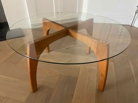 Photo of free Round glass coffee table (Leytonstone E11) #1