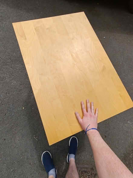 Photo of free IKEA (?) wood table unfolds to double size (Harrogate HG2) #3
