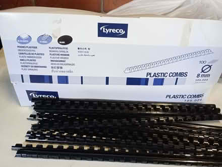 Photo of free Black plastic combs for binding paper (Quernmore LA2) #1