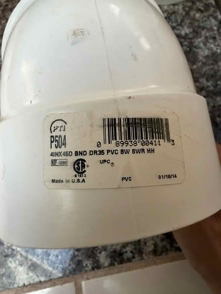 Photo of free 5 PVC 4” sewer drain connectors (San Carlos-El Camino near Hull) #3