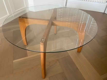 Photo of free Round glass coffee table (Leytonstone E11) #2