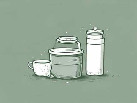 Photo of Tea coffee and sugar canister with microwave (Abingdon-on-Thames OX14) #1