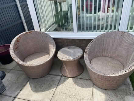Photo of free Garden chairs and table (NR31) #1
