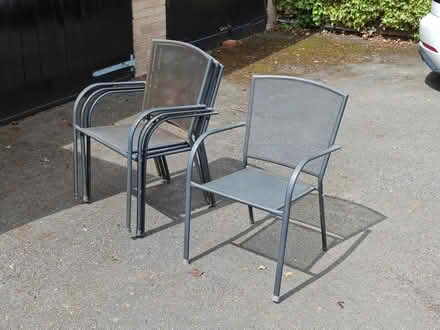 Photo of free Stackable metal chairs x4 (Harrogate HG2) #2