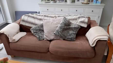Photo of free sofas and Armchair ( leather) (West byfleet KT14) #1