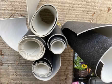 Photo of free Off cuts of black speckled vinyl (Weetwood LS16) #3