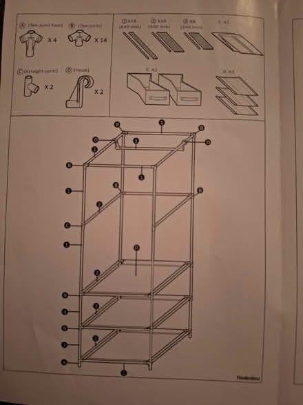 Photo of free Canvas wardrobe with drawers (St Albans AL1) #2