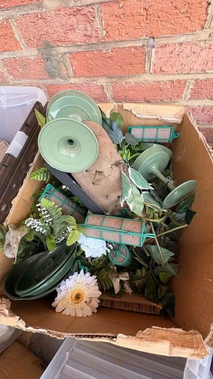 Photo of free Assorted floral trays and cylinder (Borehamwood) #1
