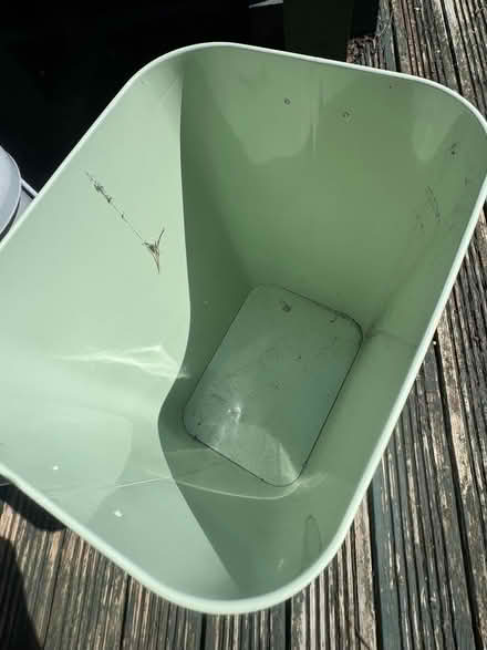 Photo of free Large pale green bird food storage container (Newport Pagnell MK16) #2