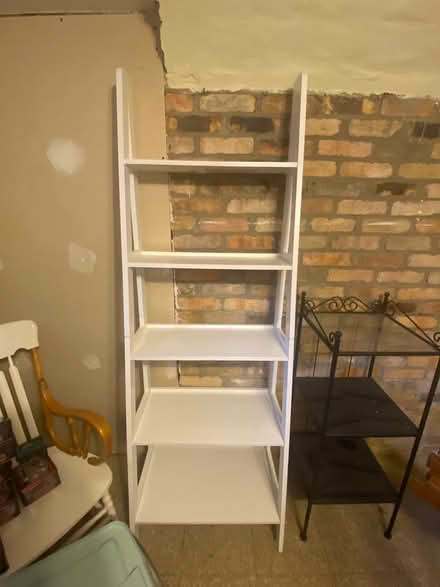 Photo of free White ladder style shelf (Millbury) #1