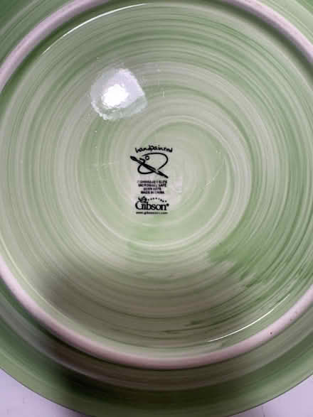 Photo of free Gibson Ceramic Plates 4Blue 2Green (Madison) #2