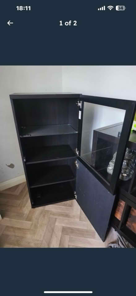 Photo of free Cupboard, glass door and shelves (WF16) #1