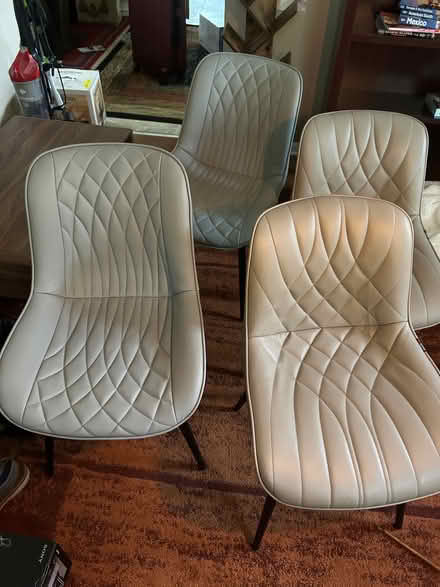 Photo of free 4 Upholstered Faux Leather Chairs (Upper West Side) #1