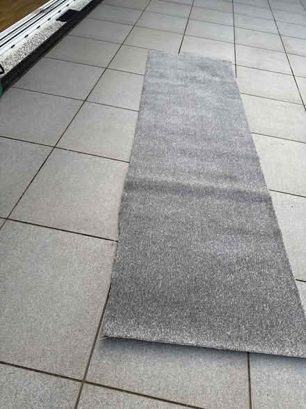 Photo of free grey carpet off cut approx 87cm x230cm long brand mew (Waterlooville PO8) #1