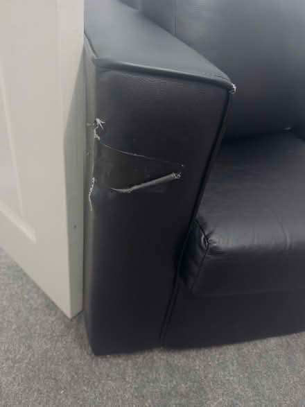 Photo of free Double and single leather sofa (Tuebrook L6) #4