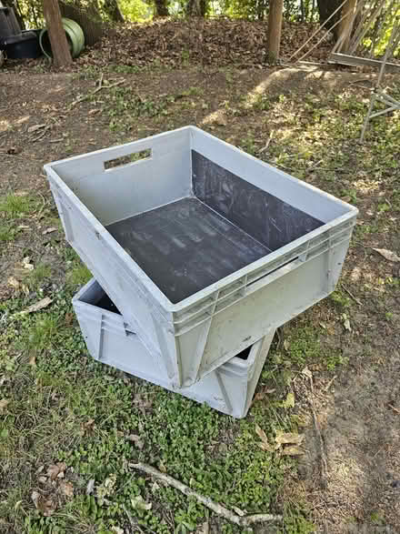 Photo of free Large plastic stacking boxes (double Euro crate size) x 14 (Westbere CT2) #1