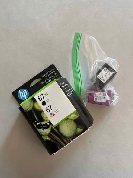 Photo of free Printer ink - hp 67 Black & color (Belmont) #1
