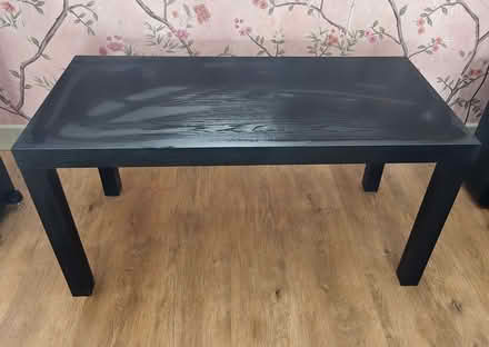 Photo of free small black wooden table (Stanway CO3) #1
