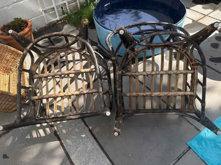 Photo of free 2 Ikea Mastholmen rattan chairs (Kemptown BN2) #2