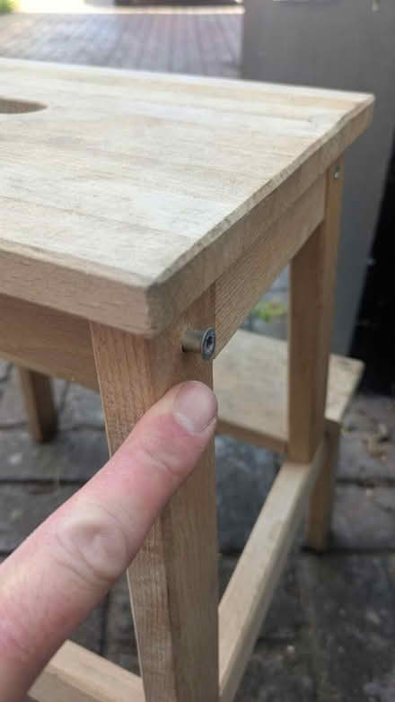 Photo of free Wooden stool (think old IKEA) (South Croydon) #1