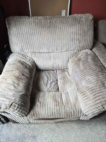 Photo of free Sofa, recliner chair and footstool (Ely CB6) #3