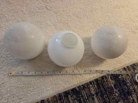 Photo of free 3 white globe light fittings (Billericay, CM12, near high st) #1