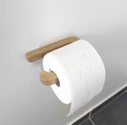 Photo of free New oak toilet roll holder (Surbiton KT1) #2