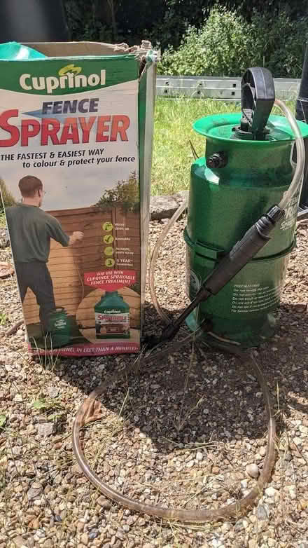 Photo of free Cuprinol fence sprayer (Bourne End SL8) #1
