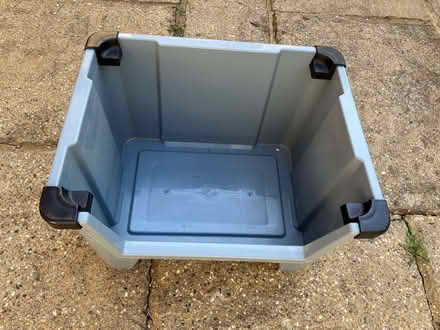 Photo of free big open fronted stacking bin (Theale RG7) #1