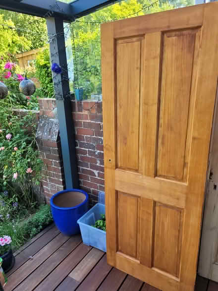 Photo of free Pine door (Newtown Ward EX1) #1