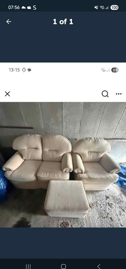 Photo of free 2 n 1 seater sofa (Ss3) #1