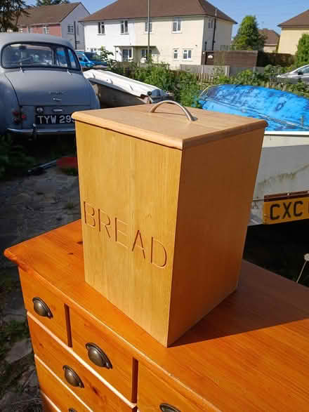 Photo of free Wooden box marked bread (Bridgemary PO13) #3