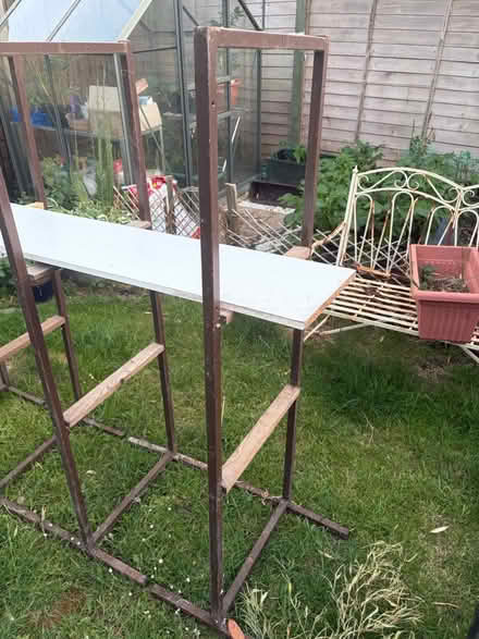 Photo of free Shed metal storage shelves (SO15) #2