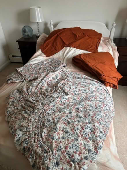 Photo of free Full size sheets and comforter (Leominster) #3