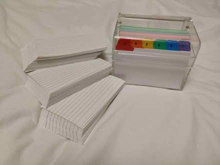 Photo of free Index cards, perfect for getting organised or for revision (Halesworth IP19) #2