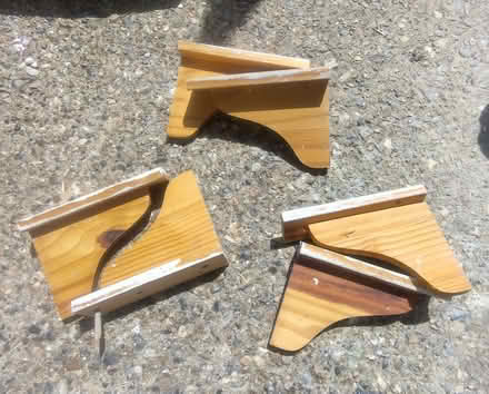 Photo of free 3 Pairs Wooden Shelf Brackets (Ramsgate CT11) #1