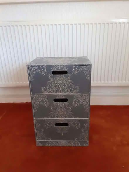 Photo of free 3 Drawer Unit, Textile covered. (Totley S17) #1