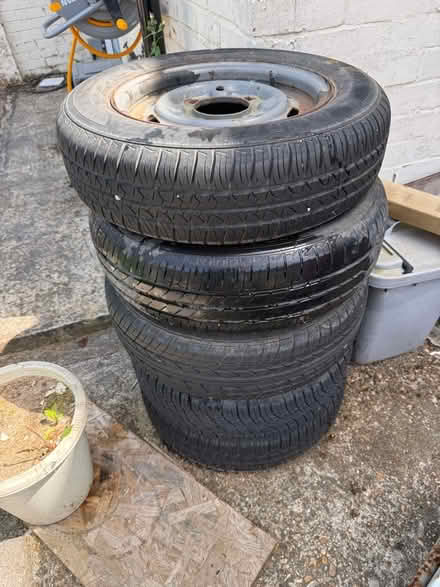 Photo of free 5 x 13 inch trailer wheels (Cosham PO6) #1