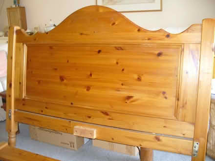 Photo of free Queen Size Double Bed Base - Slatted Pine (Dalton WN8) #1