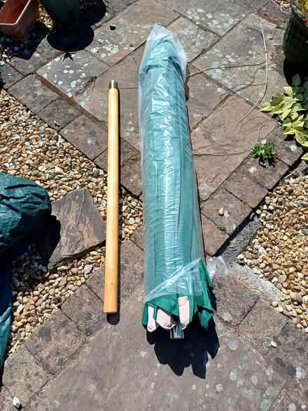 Photo of free Large Green Parasol (as new) (Dean Row SK9) #1