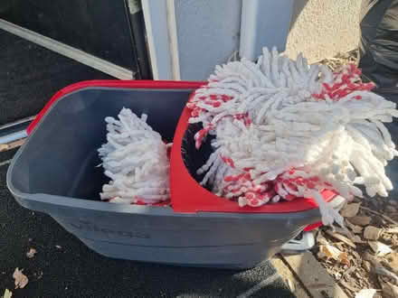 Photo of free Veleda bucket and 2 mop heads (TW7 4FD) #1