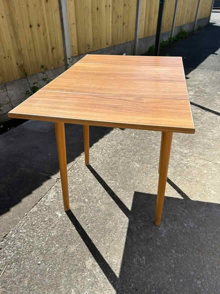 Photo of free Vintage wood and melamine drop-leaf table (Kendal LA9) #2