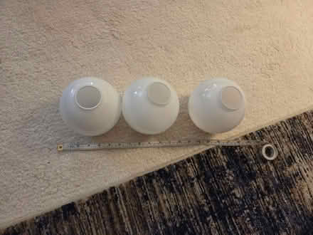 Photo of free 3 white globe light fittings (Billericay, CM12, near high st) #2