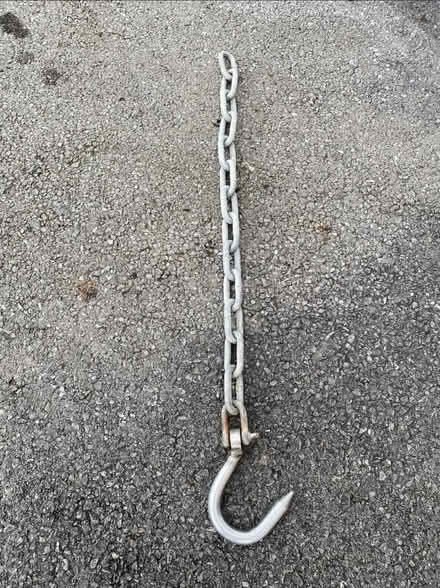 Photo of Salvaged hook and chain (LS18 - Horsforth Woodside) #1