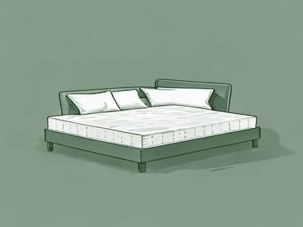 Photo of Gas lift double bed with mattress (Lings NN3) #1