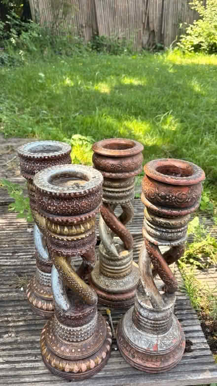 Photo of free Large Wooden Cadles (Borehamwood) #1